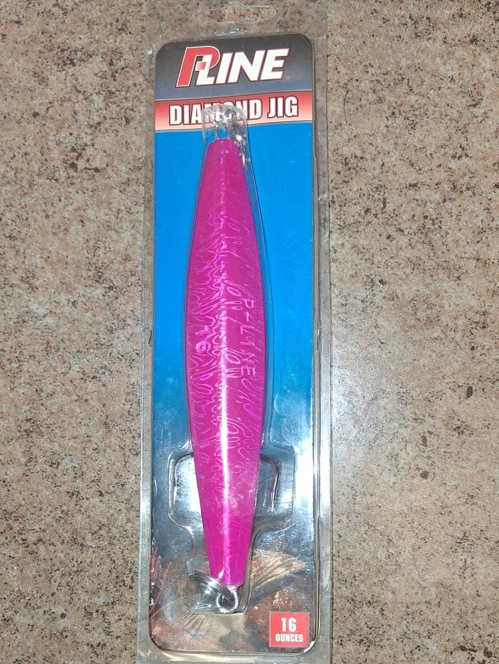 P-LINE Diamond Jig 16oz Fishing Lure - Pink